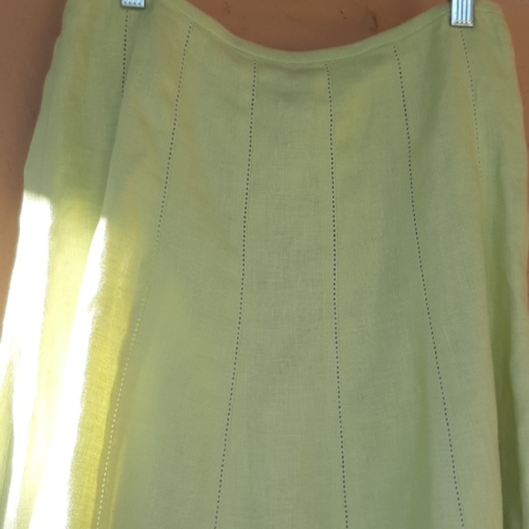 Talbots lined pure Irish linen skirt - Picture 2 of 5